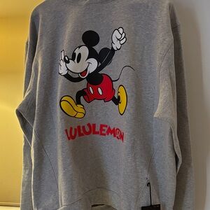 Lululemon Gray Mickey Mouse Sweatshirt
